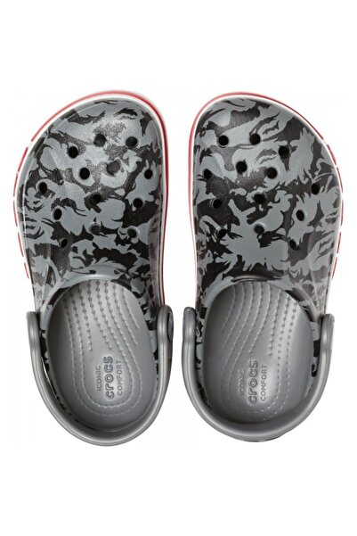 Crocs Clogs Kids' Bayaband Seasonal Printed Clog 22-23 EU - C6 US Gray - Slate Gray