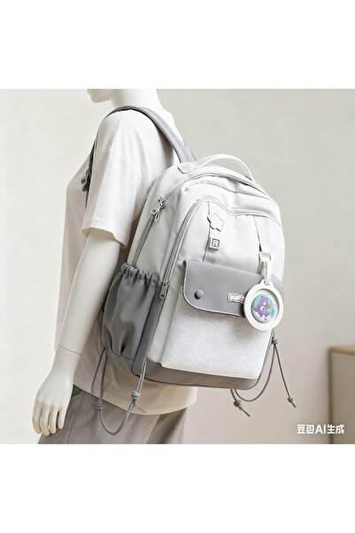 Generic High-Beauty Junior High School Girl Backpack Fashion School Bag High School College Student