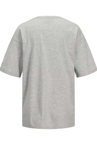 JJXX Women's / Girls' Light Gray Melange T-Shirt Model Code: (12280155) Jxstudıo Vesterbro Loose Tee Jrs Noos