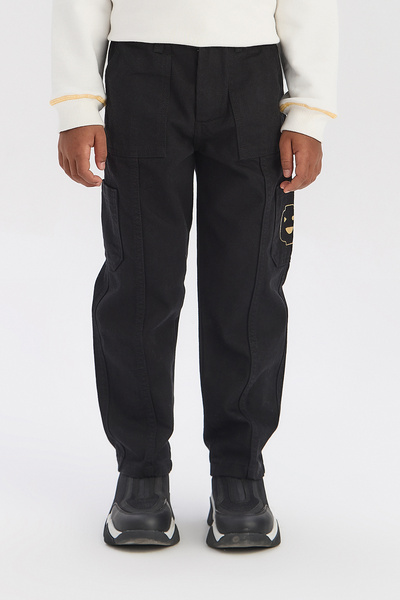 Nebbati Boy Black Trousers
