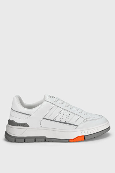 Lufian Edwın Men's Leather Sneaker Shoes White