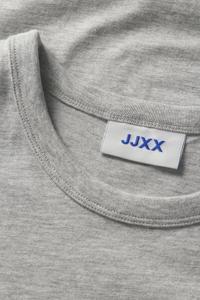 JJXX Women's / Girls' Light Gray Melange T-Shirt Model Code: (12280155) Jxstudıo Vesterbro Loose Tee Jrs Noos
