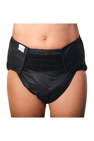 Pupus Reusable adult diaper with bamboo insert - NEGRA - XL/2XL (110–160 cm)