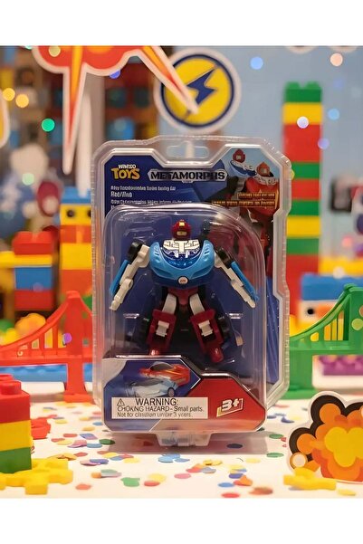 Miniso Metal Transformers Serisi Yarış Arabası (Kırmızı/Mavi)