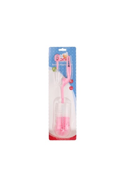 Baby Care Zone Baby Zone 2-in-1 Brush Set for Cleaning Baby Bottles and Pacifiers