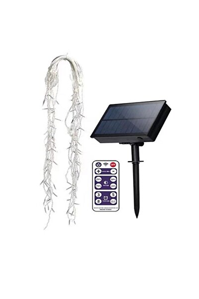 Produs Redus Solar Installation 12 m, 320 multicolor LEDs, fringe pattern, durable exterior