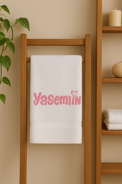 2Ddesign kişiye özel isim nakışlı el havlusu 30 x 50