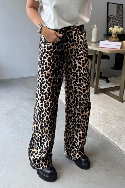 ELVAN TOLON Leopard Denim Jean