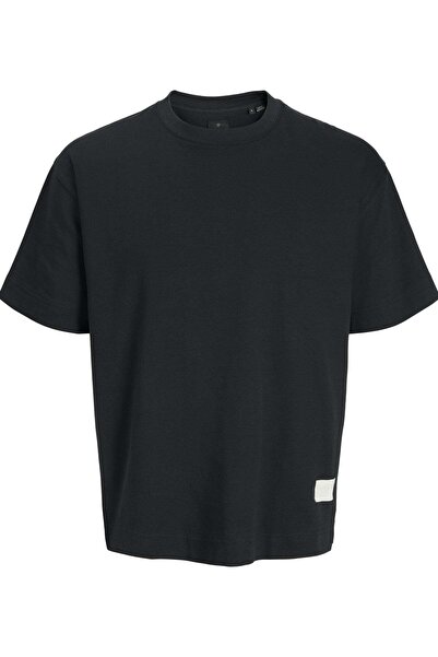 Jack & Jones Men's Black T-Shirt Model Code: (12282910) Jprblachad Badge Ss Tee