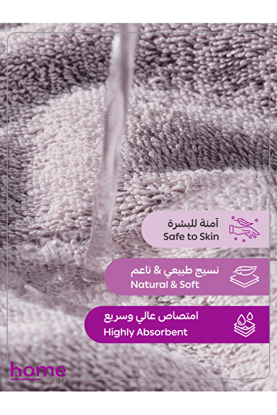 Donetella 4-Pcs Premium Bath Towel Set 70x140cm – 100% Combed Cotton, 600 GSM, Quick Dry, Ultra-Absorbent