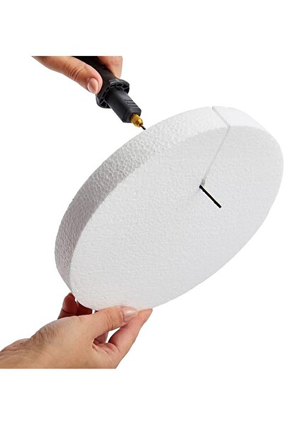 Generic 48 Pack Foam Circles for Crafts 3 Inch Round Polystyrene Discs (1 Inch Thick, White)