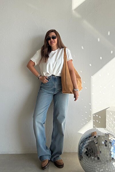 ELVAN TOLON Blue Distressed Jeans