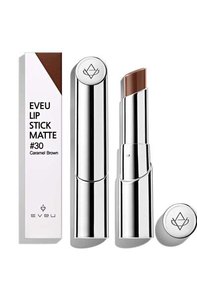 EVEU Lipstick Matte #30 Caramel Brown 4g