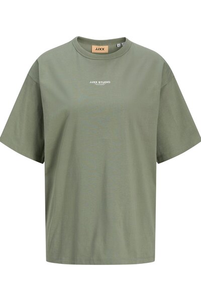 JJXX Women's / Girls' Green T-Shirt Model Code: (12280155) Jxstudıo Vesterbro Loose Tee Jrs Noos