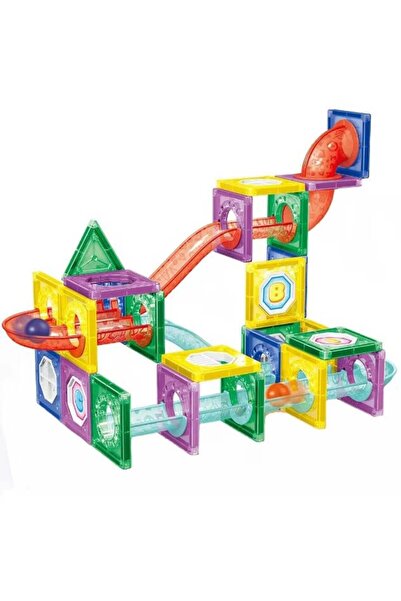 OEM Set de construcții educațional cu piese magnetice, Magna Blocks, 78 de piese