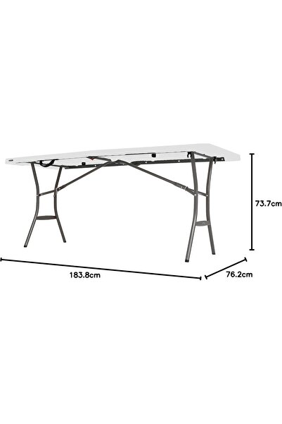 LifeTime 6-Foot Fold-In-Half Table