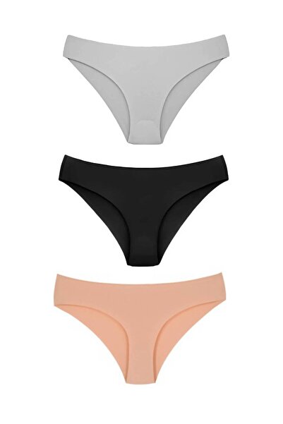 FLASHY ملابس داخلية نسائية بدون خياطة مقطوعة بالليزر من gecko، عبوة من 3 قطع