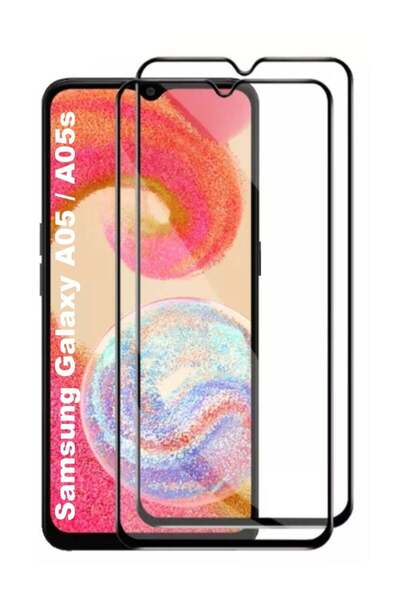 Generic واقي شاشة زجاجي مقوى من قطعتين لهاتف سامسونج جالاكسي A05/A05s، 9H