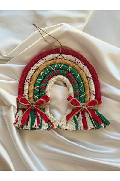 Puffybaby Yeni Yıl Temalı Kapı Süsü - Makrome Kapı Süsü