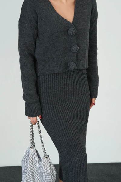 cemo Women's Knitted Short Cardigan Sweater