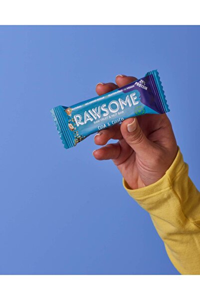 Rawsome Chia & Cacao | Vegan Protein Bar | 25% Protein | Gluten Free | No Added Sugar | 16x40g