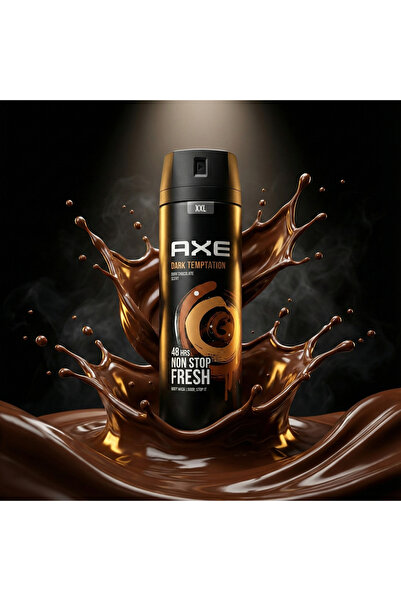 Axe Dark Temptation Deodorant Spray Men, XXL, 250ml, Chocolate Scent, 48h Fresh