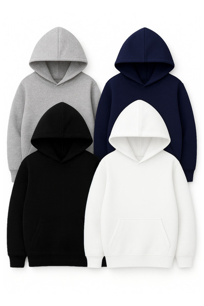 CLAYES Σετ με κουκούλα βασικών φούτερ - επένδυση fleece υλικά για τον χειμώνα