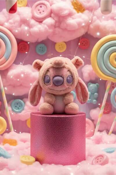 Disney Lilo & Stitch Lisanslı 28 cm Hayvan Kostümlü Peluş Oyuncak