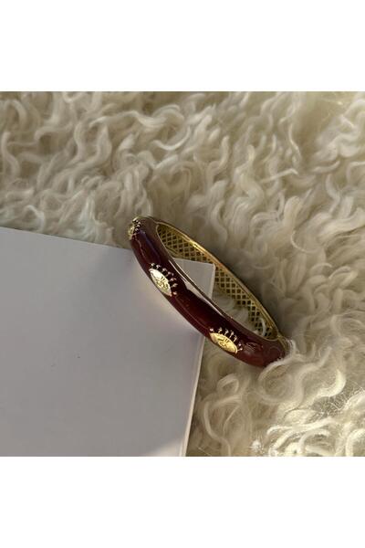 Alice İsstanbul Bordo Mineli Göz Kelepçe