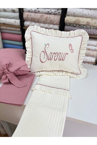 GAYE EV TEKSTİLİ Embroidered Baby Pique Set