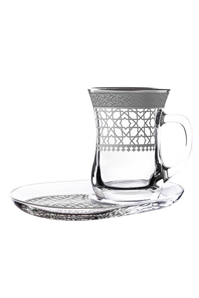 Dimlaj Cordoba Glass mug Set CB/4-Platinum