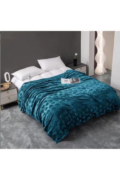 OEM Cocolino Fluffy Blanket with Heart Pattern, Double Bed, 200x230cm, Microfiber