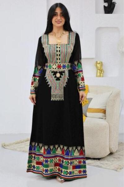 salama جلابية جنوبية - كريب فاخر، درجة أولى، مطرز يدوياً