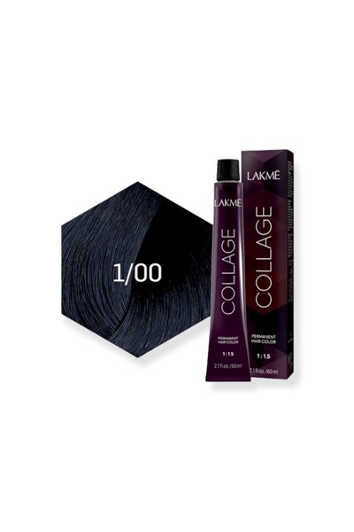 Lakme Collage لاكمي كولاج كريم صبغة شعر لون أسود - 1/00