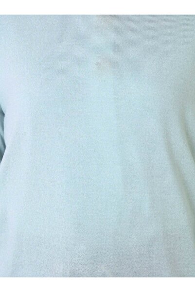 Refka Soft Knitted Fisherman Basic Sweater - Ice Blue -