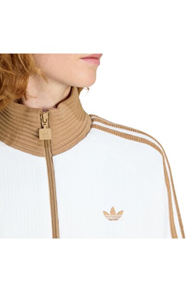 adidas Kr0062-K Velour Knit Tt Women's Jacket White