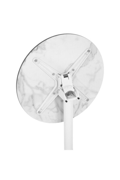 Maison Mex Garden/terrace bar table, CLEO, H.108 D.60 cm, white/mixed grey