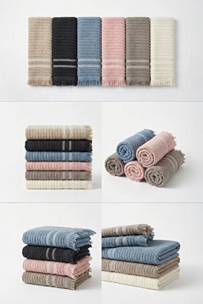 Anılsan 6-пакет рушників Agros - 50x80 см, 170 г, 100% бавовна, рушники для спа-салонів та готелів, придатні для щоденного використання