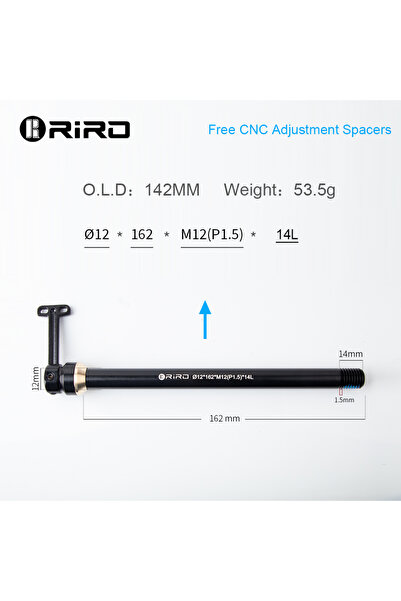 Choice12 QR TZ 12-162-14 RIRO دراجة مخفية سريعة الفك قضيب برميل 12/15MM سبائك...