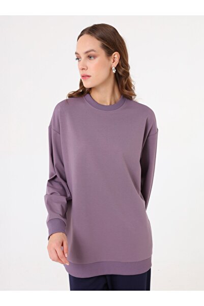 Benin Modern Basic Sweatshirt - Lavender -