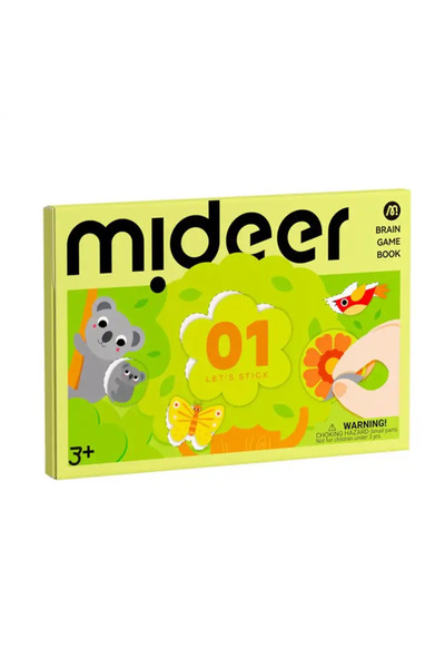 Mideer Level Up Brain Gamebook LetS Stick Level 1 Md3369