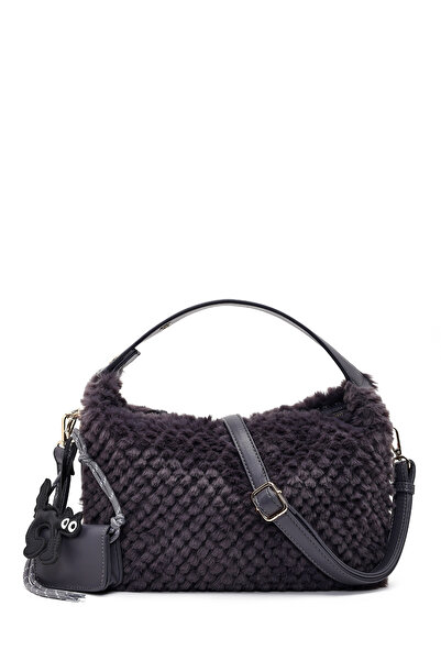 Derimod Γυναικεία τσάντα ώμου με μακρύ λουράκι σε γκρι χρώμα 25WBD2865PH