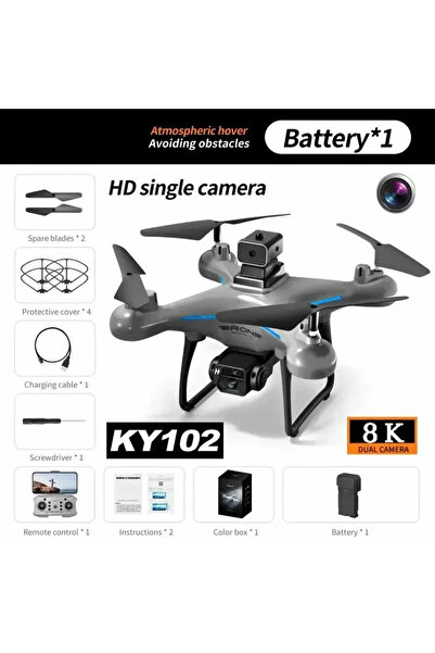 Choice 8K single 1B KY102 RC Drone 8K Professional Dual Camera Aerial 360° Quadcopter Obstacle Avoidance Op