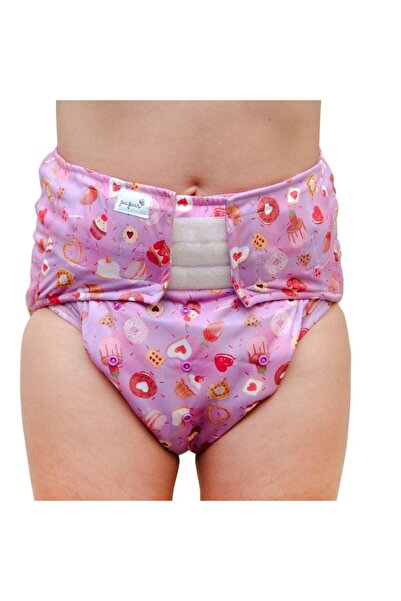 Pupus Reusable adult diaper with insert size - SWEETS - S/M/L - 68-128cm - waterproof set with 1 bamboo in