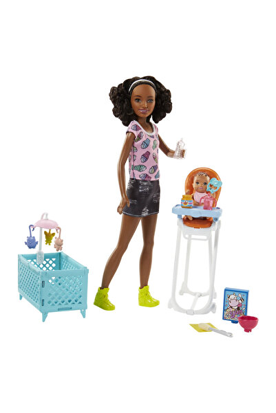 mattel Barbie Bebek Bakıcılığı Oyun Seti FHY97