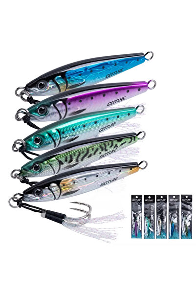 Choice 100 جرام 5 قطع GOTURE 1 قطعة طُعم قلم رصاص غاطس 60 جرام 80 جرام 100 جر...