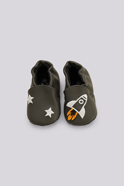 Layette Baby Boy Anthracite Bootees