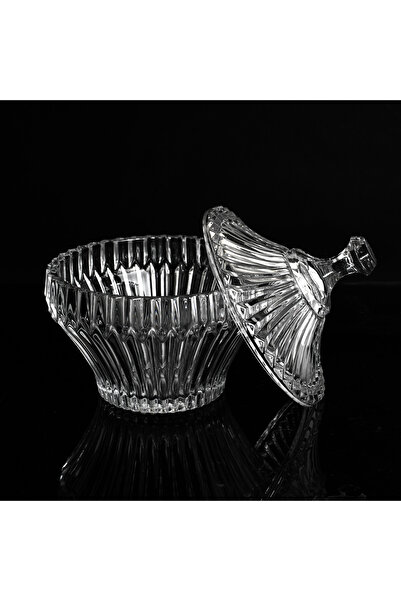 ABAREEK Luxury glass date bowl with a classic design, 16 cm