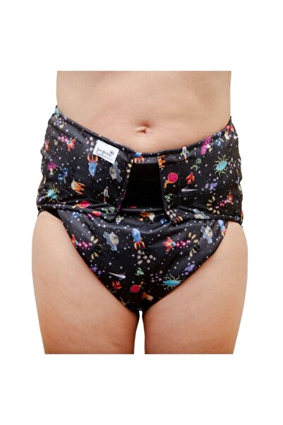 Pupus Reusable adult diaper with insert - space - size - XL/2XL - 110-160cm - set with 1 bamboo insert