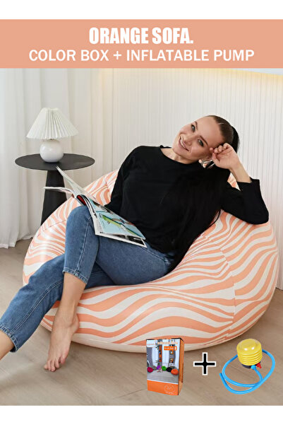 Generic Inflatable sofa single-person air chair outdoor courtyard leisure cha...